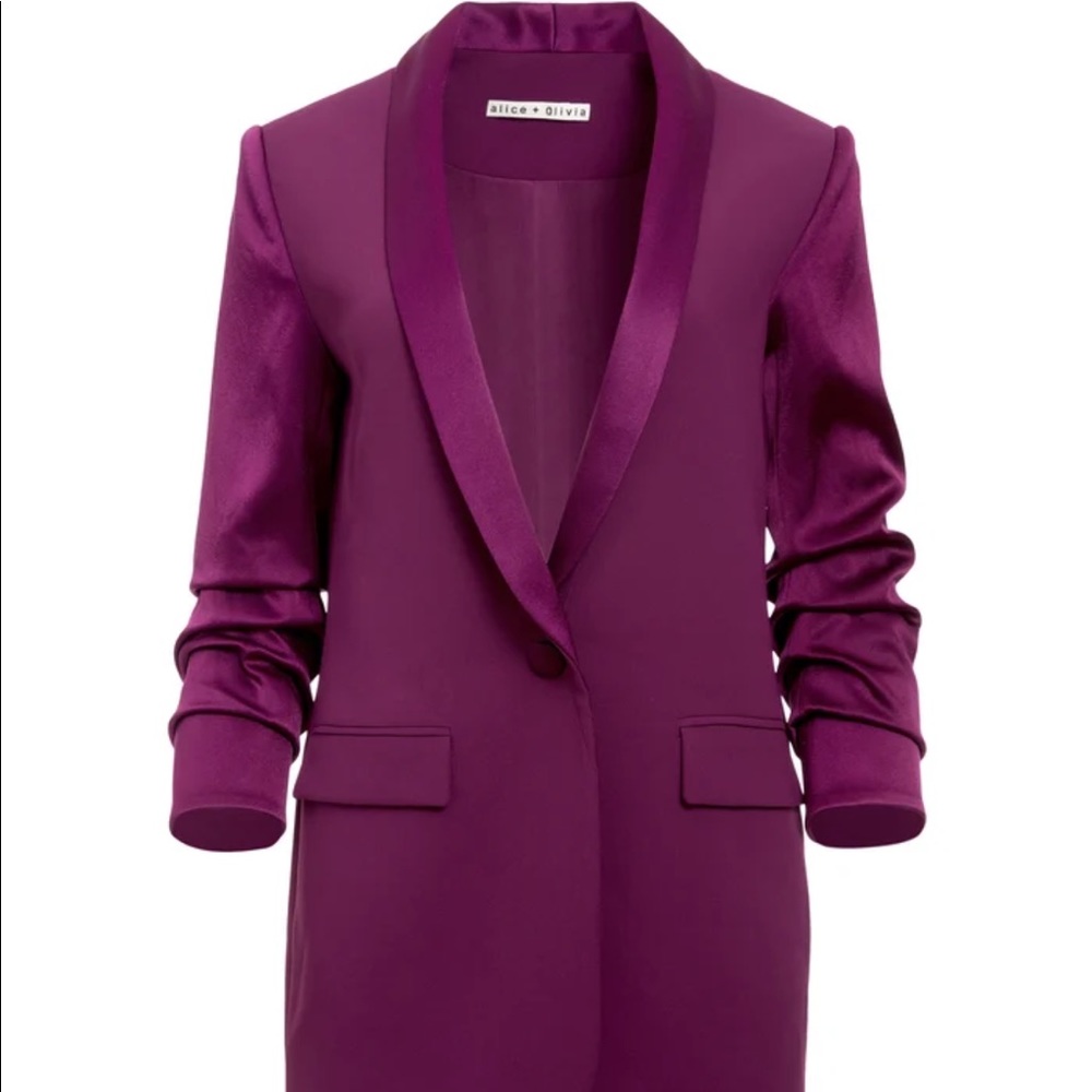RONNIE SCRUNCHED SLEEVE BLAZER